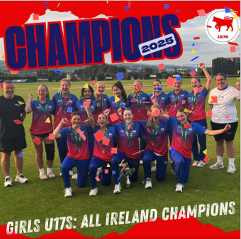 Clontarf Cricket Club's U17 Girls Bring Home All-Ireland Glory!